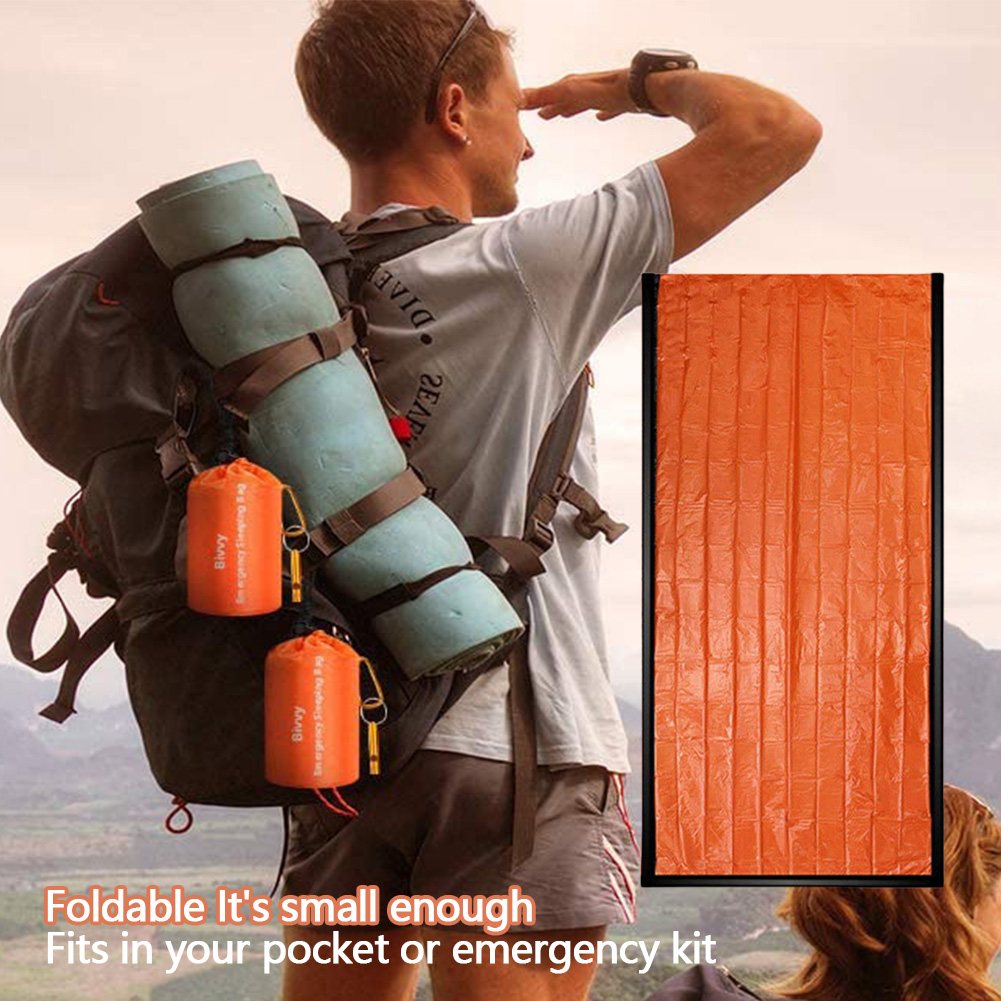 Bivy Bag Emergency - Emergency Blanket Waterproof Survival Sleeping Bag