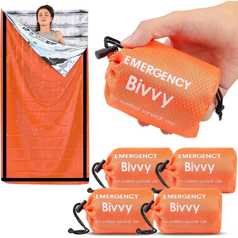 Bivy Bag Emergency - Emergency Sleeping Bag Survival Blanket Thermal