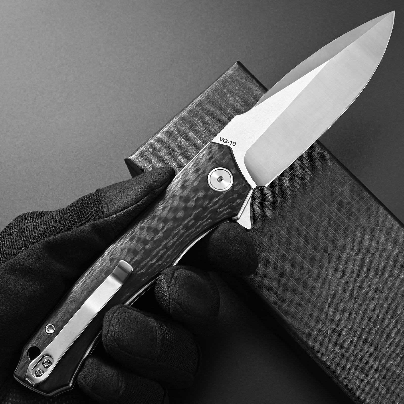 Bushcraft Knife Fixed - Eafengrow EF976 Folding Knife VG-10 Steel
