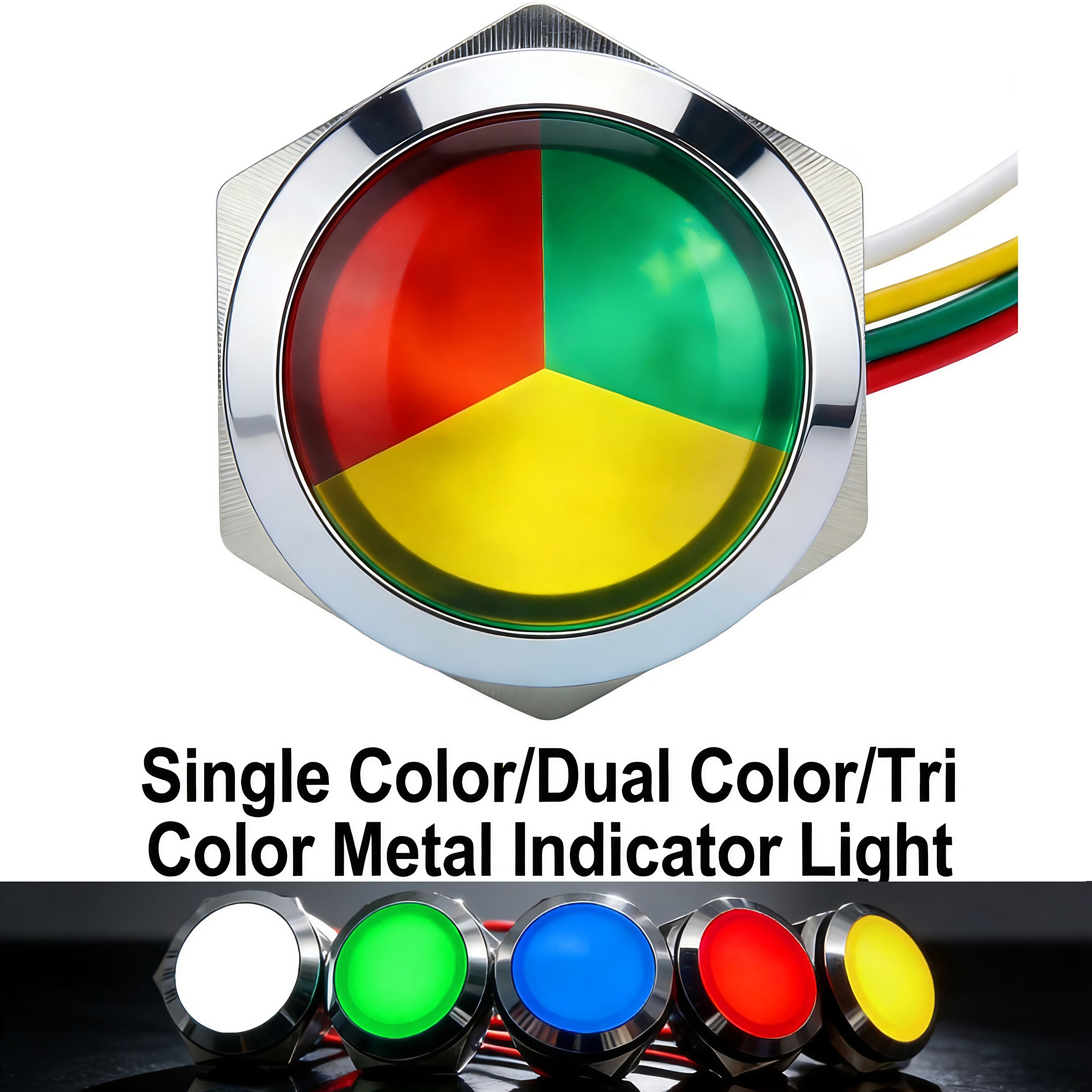 Signal Panel Orange - Metal LED Indicator Light 12mm 16mm
