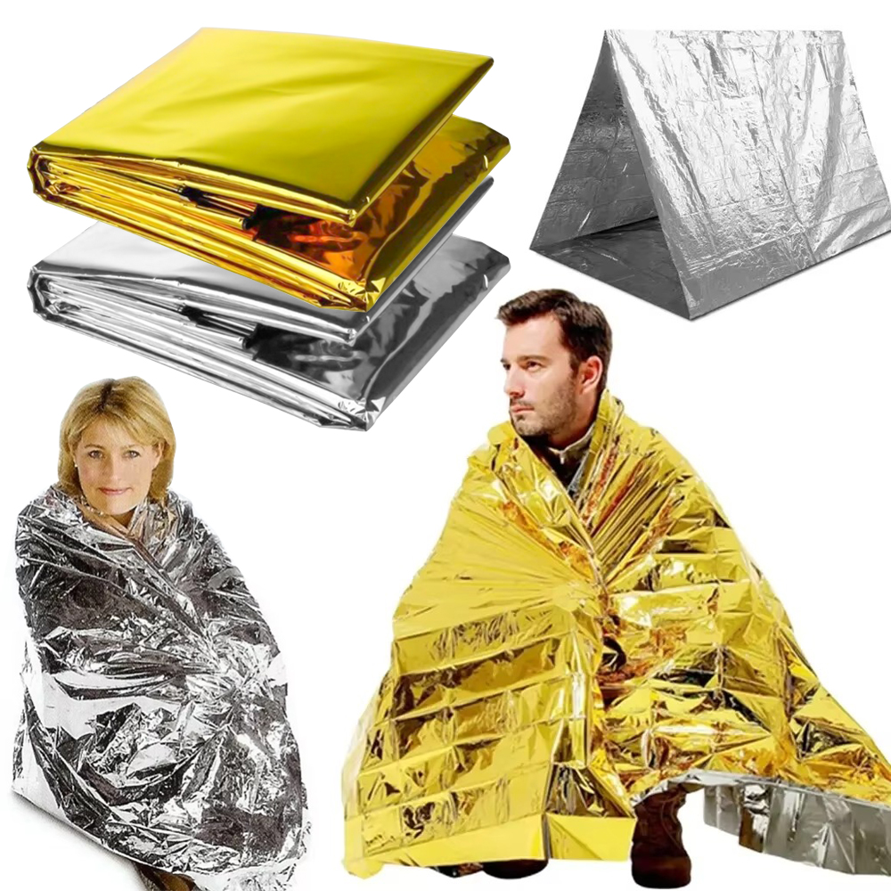 Survival Blanket Reflective - Mylar foil Emergency Survival Blanket Waterproof