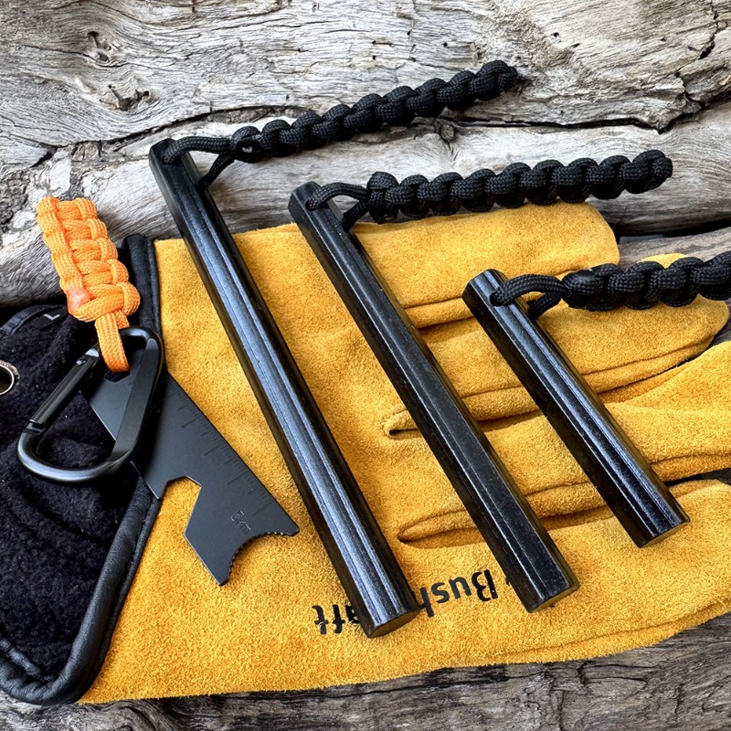 Fire Starting Kit - Hand Woven Rope Hexagonal Flint Magnesium