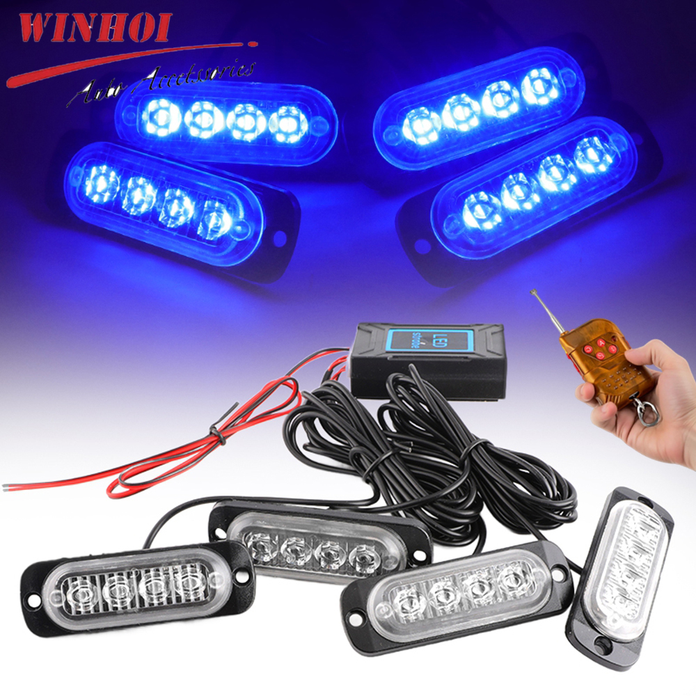 Sos Light Strobe - Wireless Grille LED Warning Lights for