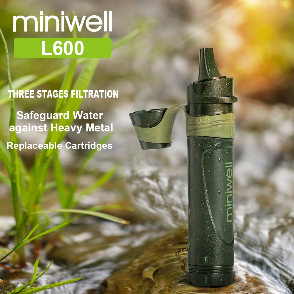 Water Purification Straw - Miniwell L600 Outdoor Survival Camping Equipment