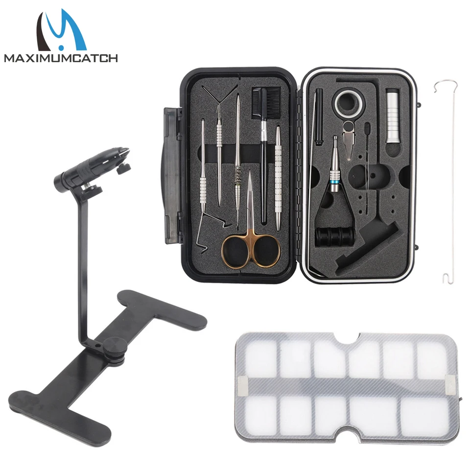 Fishing Kit Compact - MAXCATCH Compact Fly Tying Kit Portable