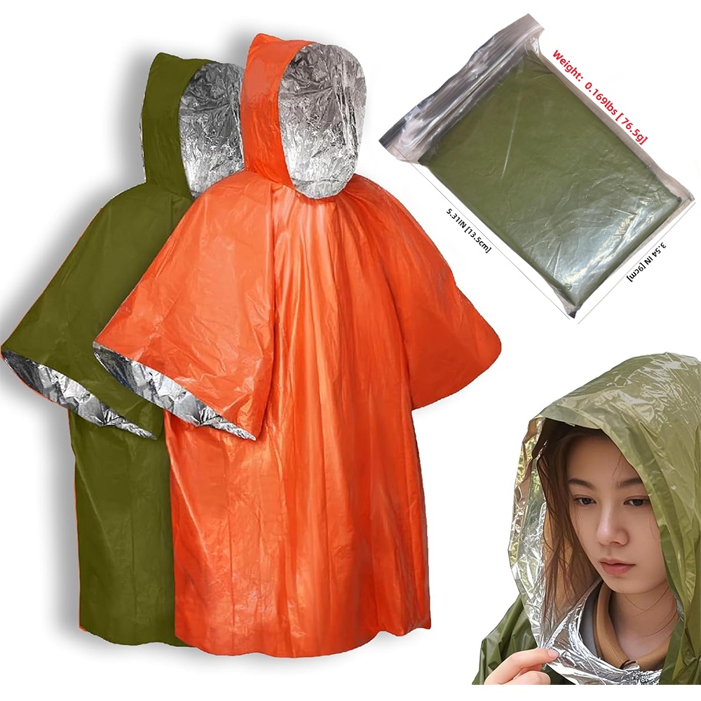 Camping Raincoat Waterproof Su - Survival Blanket Reflective ulasan dan harga