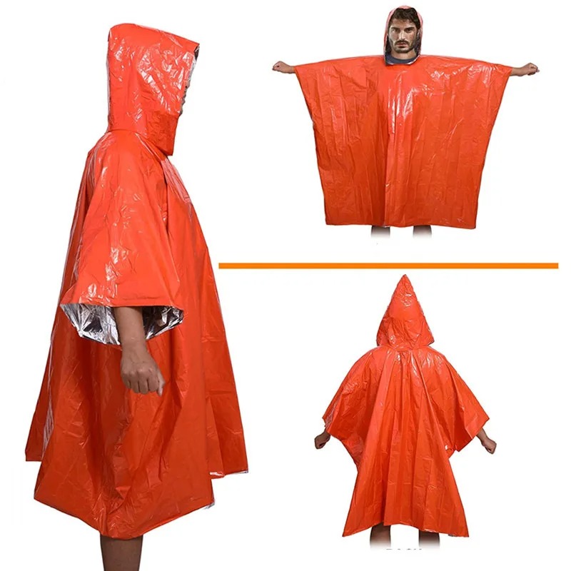 Camping Raincoat Waterproof Su - Survival Blanket Reflective ulasan dan harga