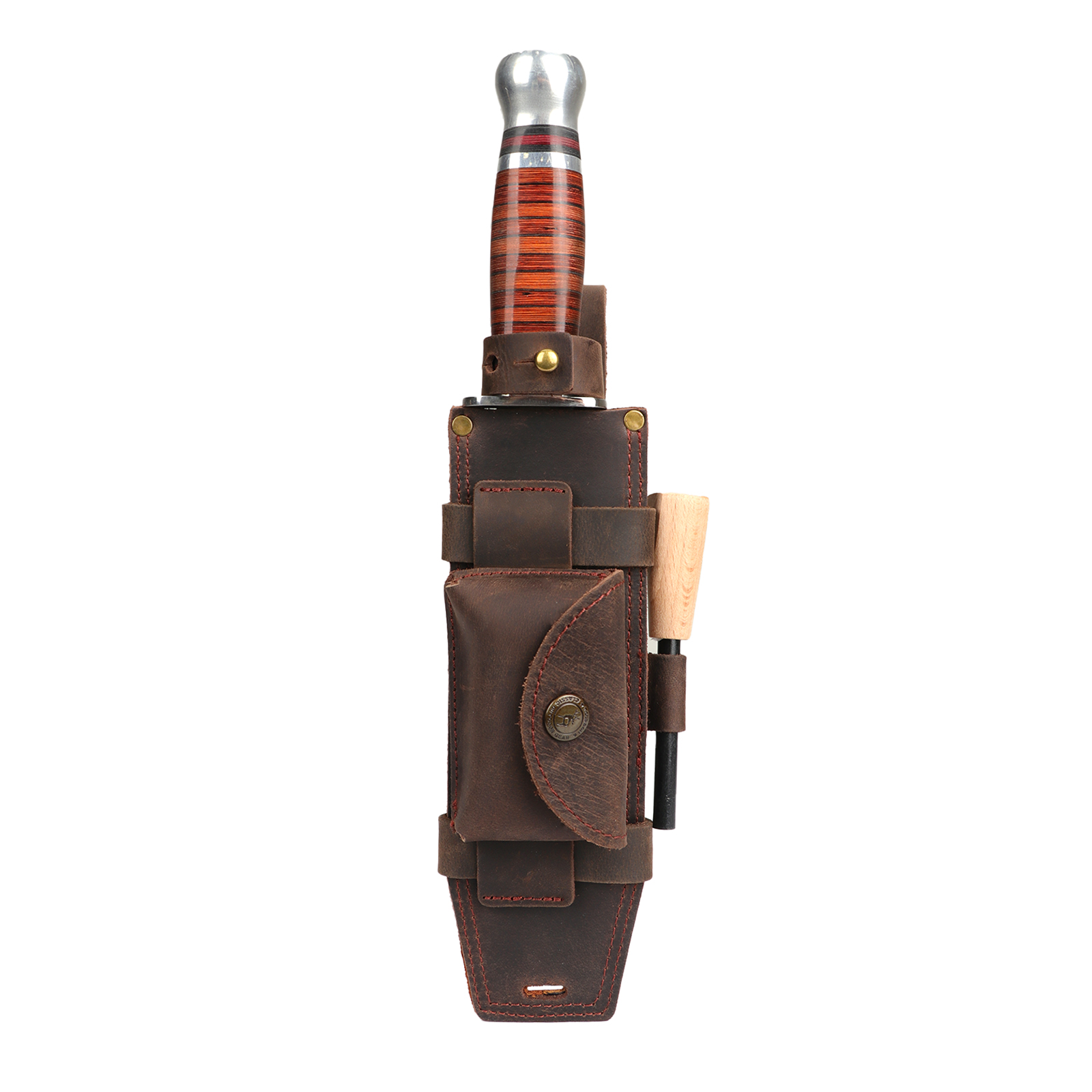 Tourbon Camping Leather Knife  - Bushcraft Knife Fixed ulasan dan harga