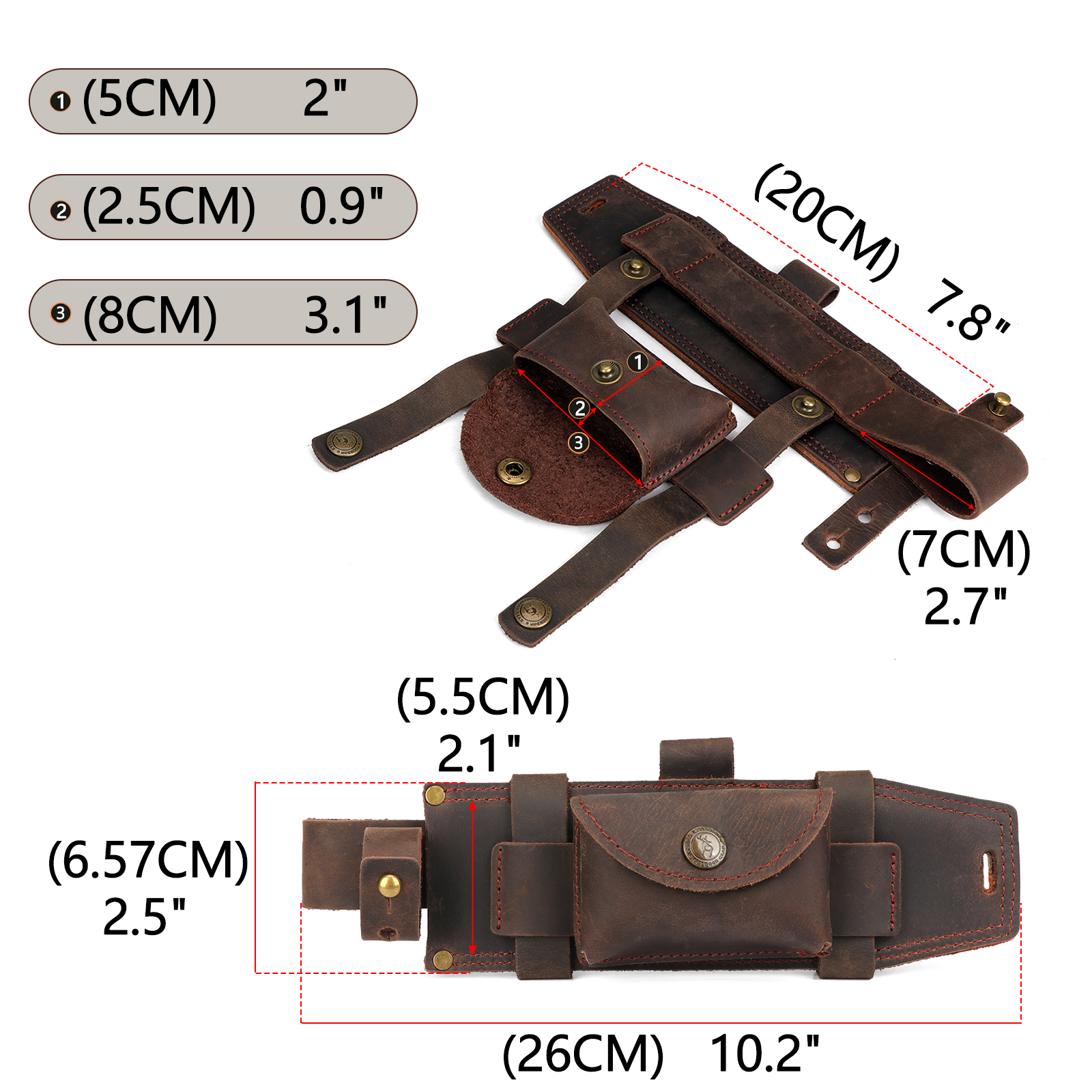 Tourbon Camping Leather Knife  - Bushcraft Knife Fixed ulasan dan harga