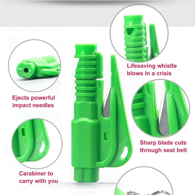 1pc Mini Safety Hammer Keychai - Rescue Rope Throw ulasan dan harga