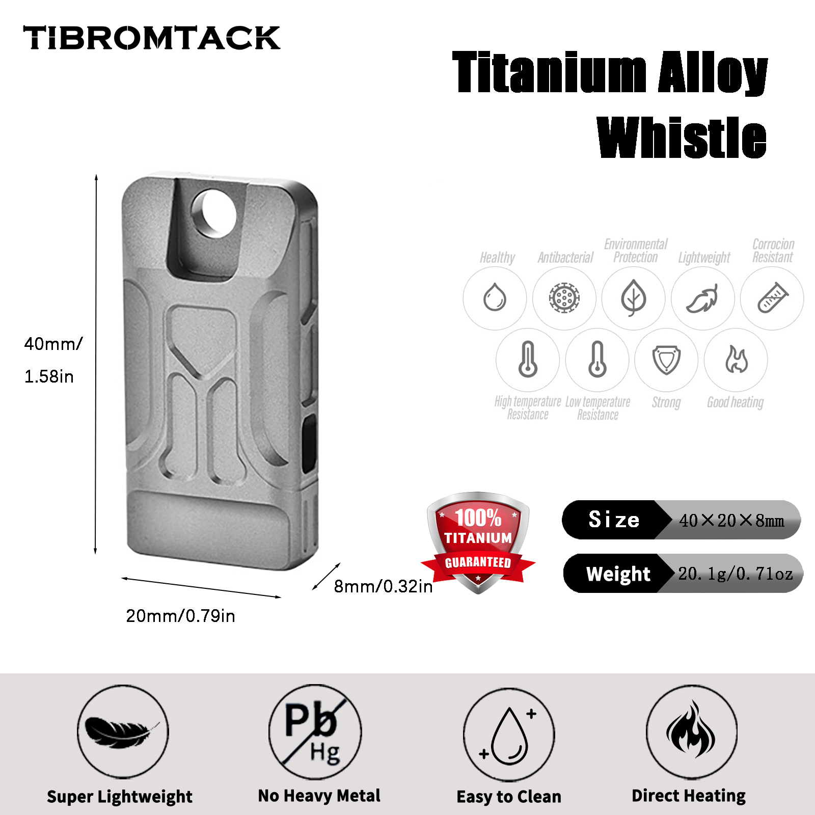TIBROMTACK GR5 Titanium Emerge - Emergency Whistle Loud ulasan dan harga