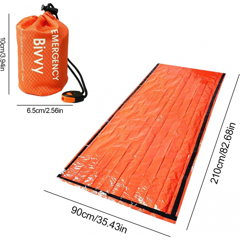 2 Pack Emergency Sleeping Bag, - Emergency Whistle Loud ulasan dan harga