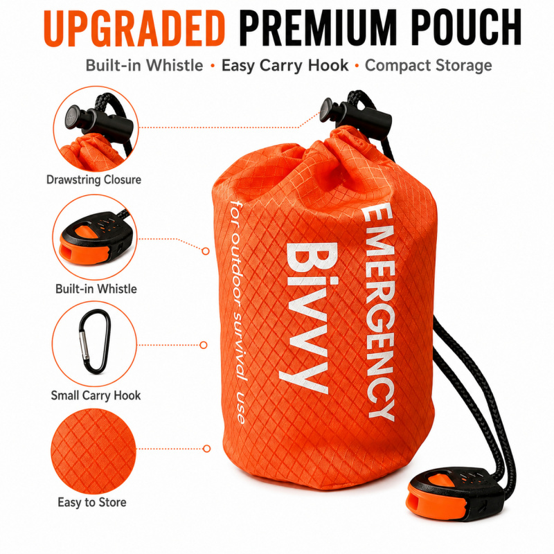 2 Pack Emergency Sleeping Bag, - Emergency Whistle Loud ulasan dan harga