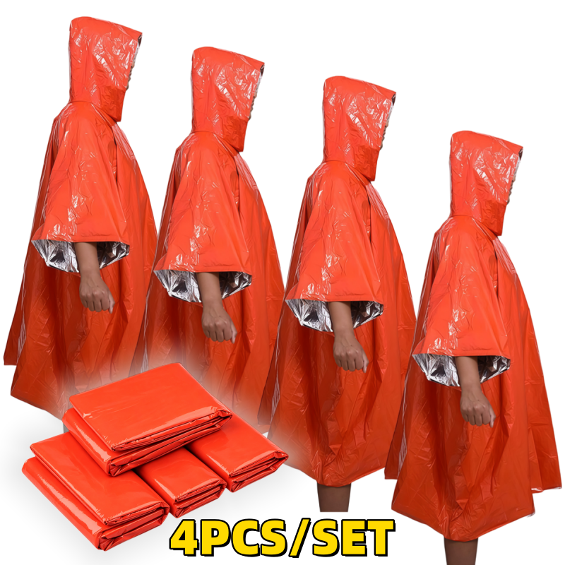 1PC/2PCS/4PCS Emergency Rain P - Emergency Poncho Rain ulasan dan harga
