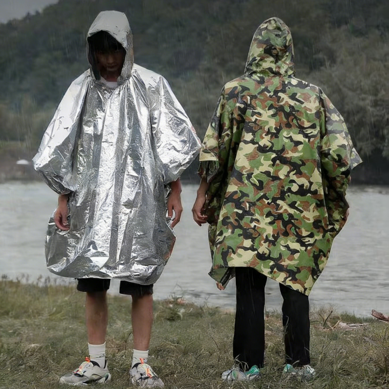 1PC/2PCS/4PCS Emergency Rain P - Emergency Poncho Rain ulasan dan harga