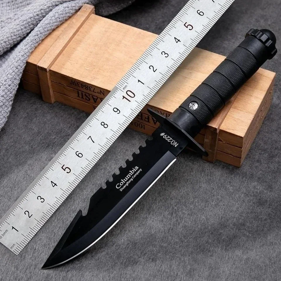 7CR17MOV Camping Outdoor Strai - Bushcraft Knife Fixed ulasan dan harga