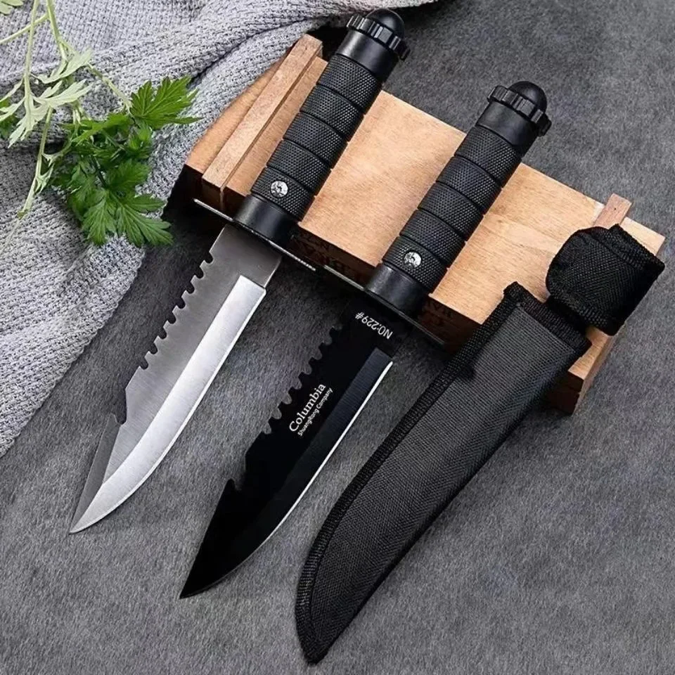 7CR17MOV Camping Outdoor Strai - Bushcraft Knife Fixed ulasan dan harga