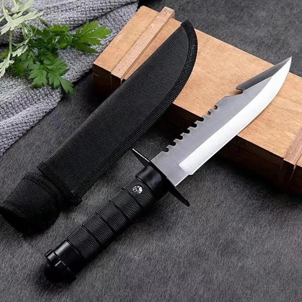 7CR17MOV Camping Outdoor Strai - Bushcraft Knife Fixed ulasan dan harga