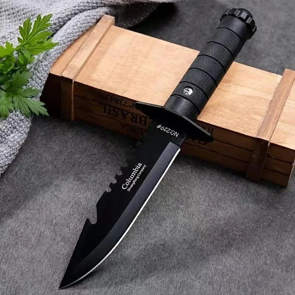 7CR17MOV Camping Outdoor Strai - Bushcraft Knife Fixed ulasan dan harga