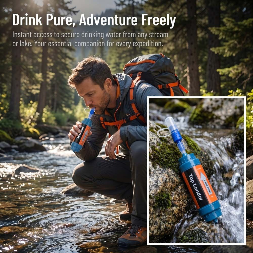 Mini Mini Water Filter Straw S - Water Purification Straw ulasan dan harga