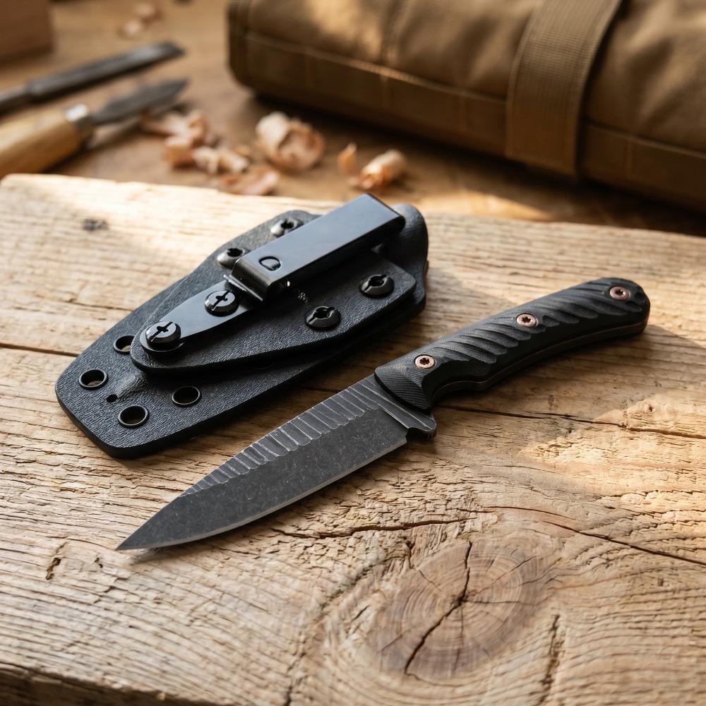 Full Tang Bushcraft Knife D2 B - Bushcraft Knife Fixed ulasan dan harga