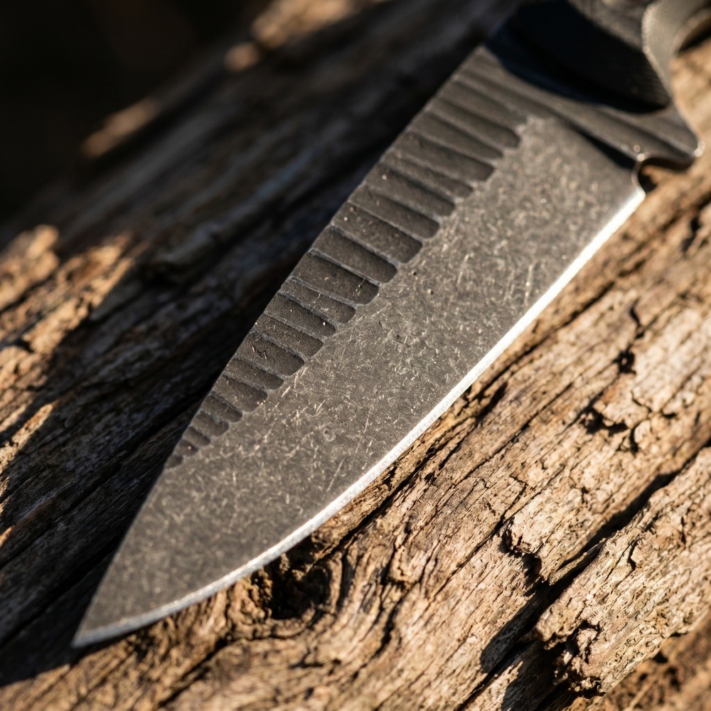 Full Tang Bushcraft Knife D2 B - Bushcraft Knife Fixed ulasan dan harga