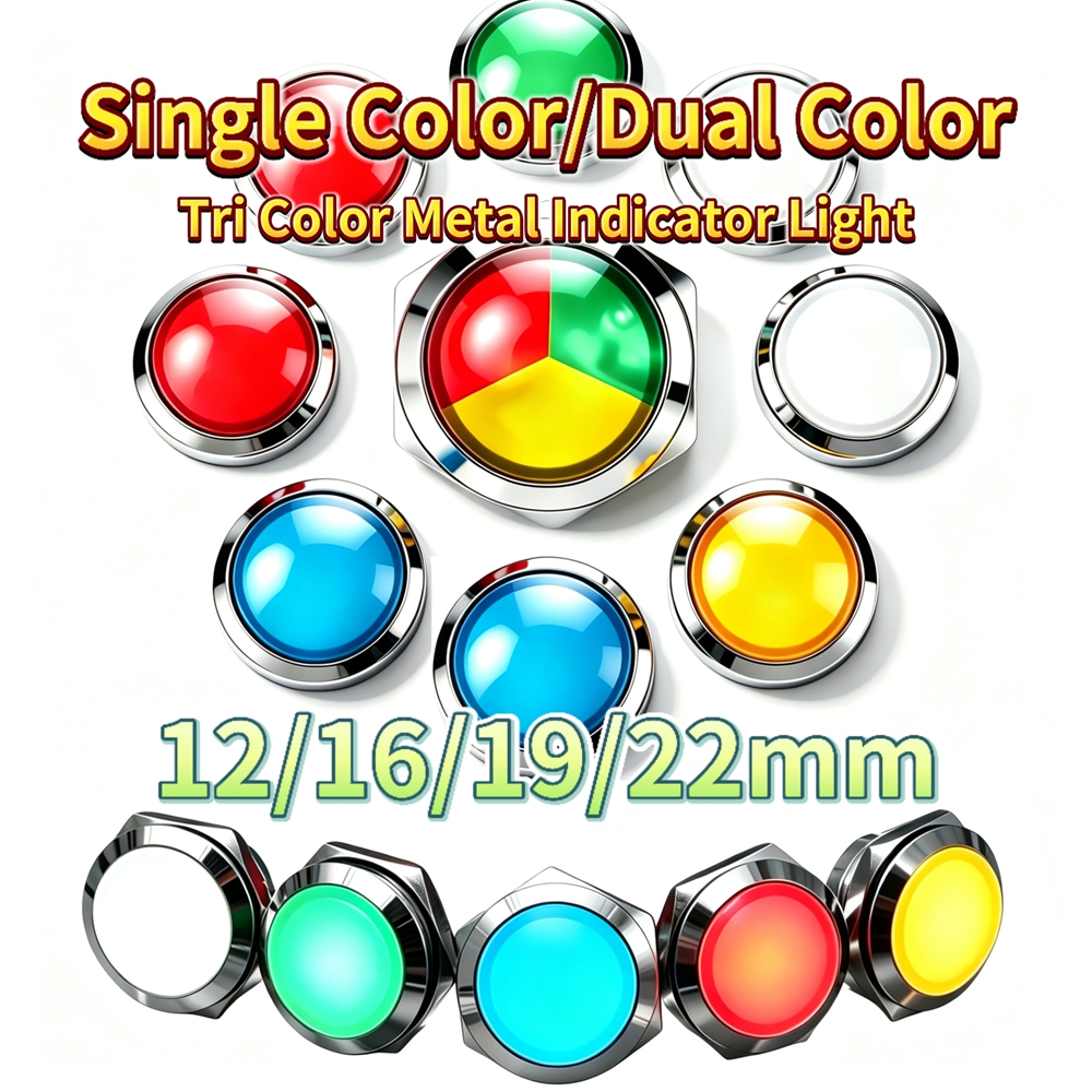 12mm 16mm 19mm 22mm Metal LED  - Signal Panel Orange ulasan dan harga