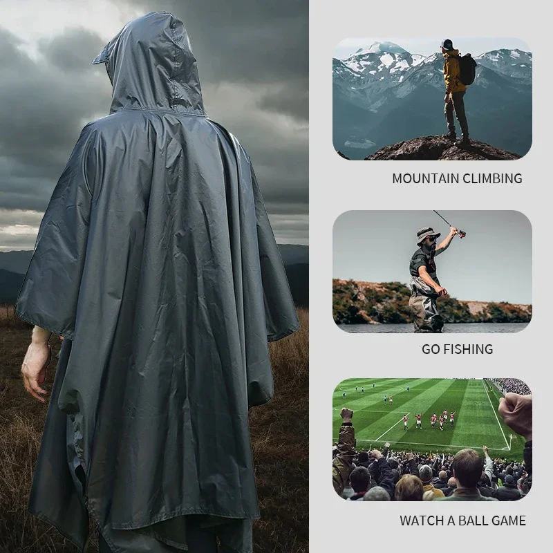 Outdoor 3 In 1 Military Rainco - Emergency Poncho Rain ulasan dan harga