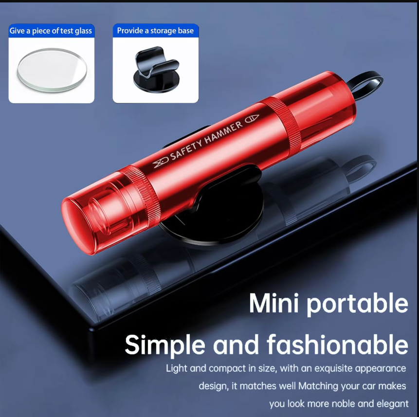 Car Safety Hammer Window Glass - Rescue Rope Throw ulasan dan harga