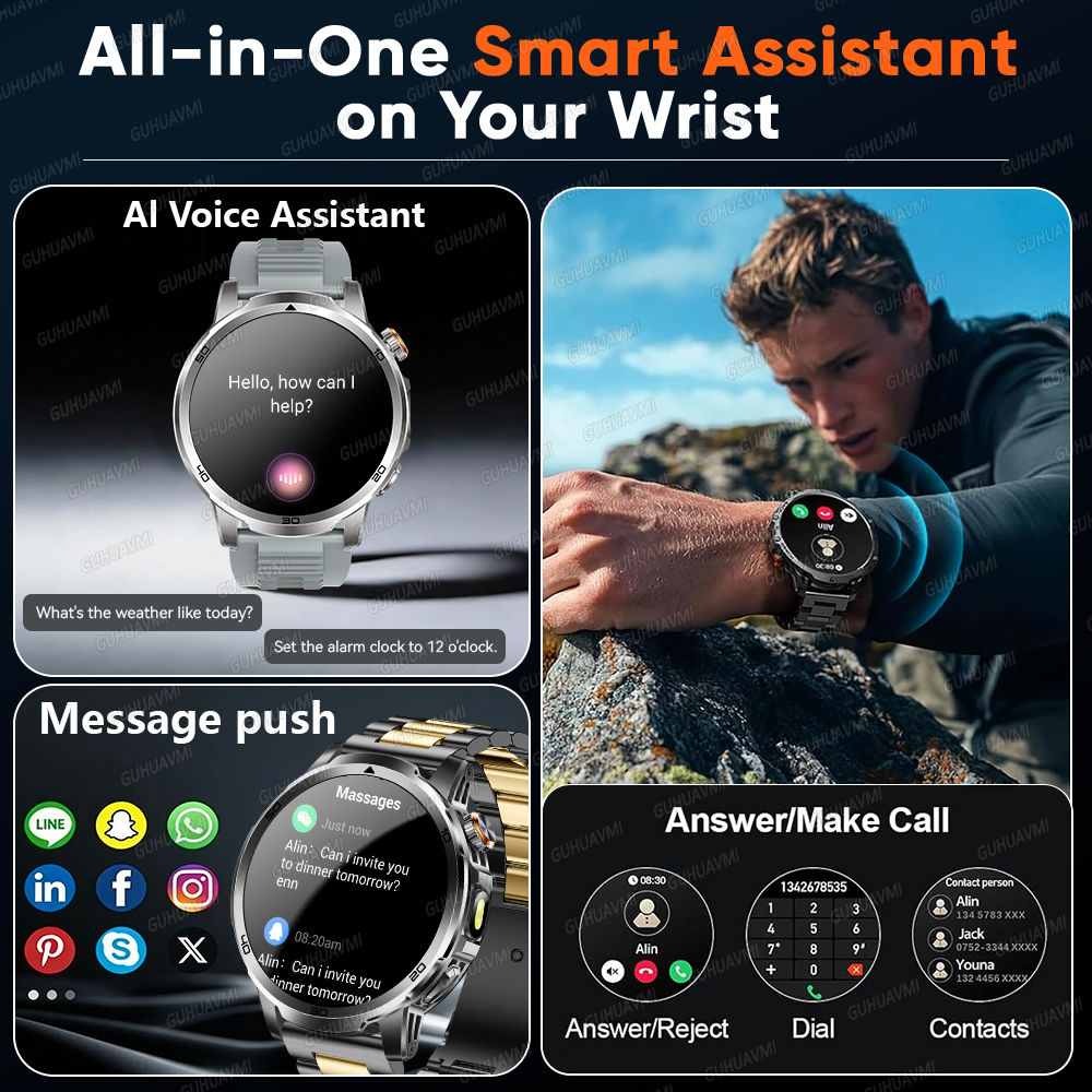2026 New outdoor Smart watch M - Compass Lensatic ulasan dan harga