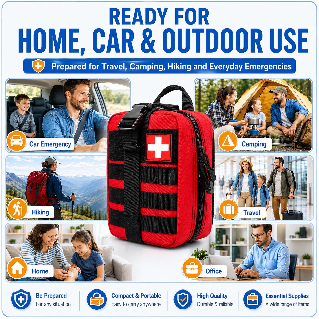 363pcs Portable First Aid Kit  - Bivy Bag Emergency ulasan dan harga