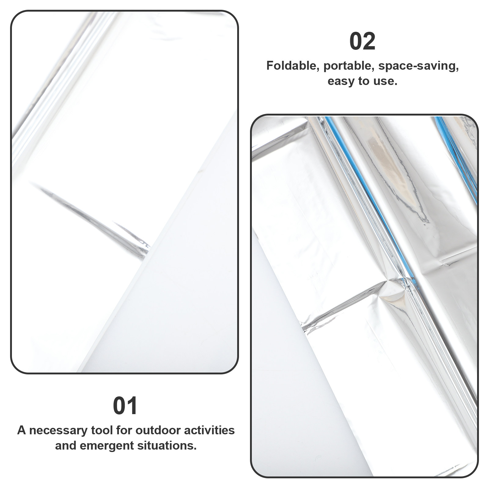 2Pcs Emergency Survival Warm B - Survival Blanket Reflective ulasan dan harga
