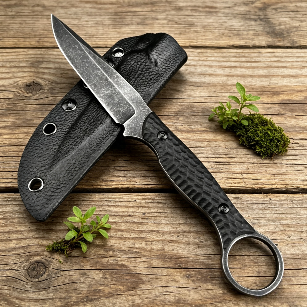Outdoor Adventure Emergency St - Bushcraft Knife Fixed ulasan dan harga