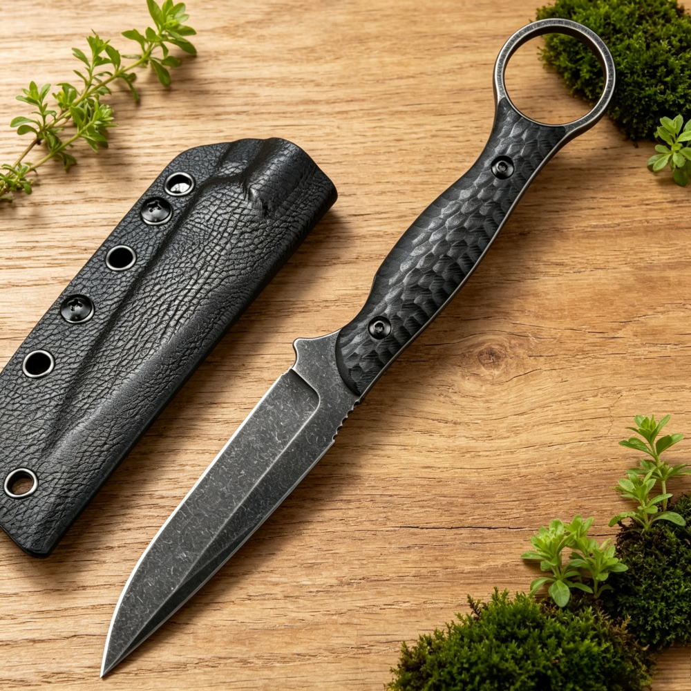 Outdoor Adventure Emergency St - Bushcraft Knife Fixed ulasan dan harga