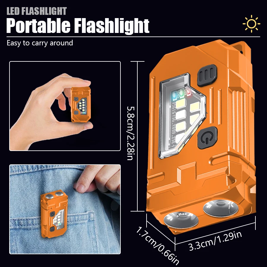 Mini Keychain EDC Flashlight R - Fishing Kit Compact ulasan dan harga