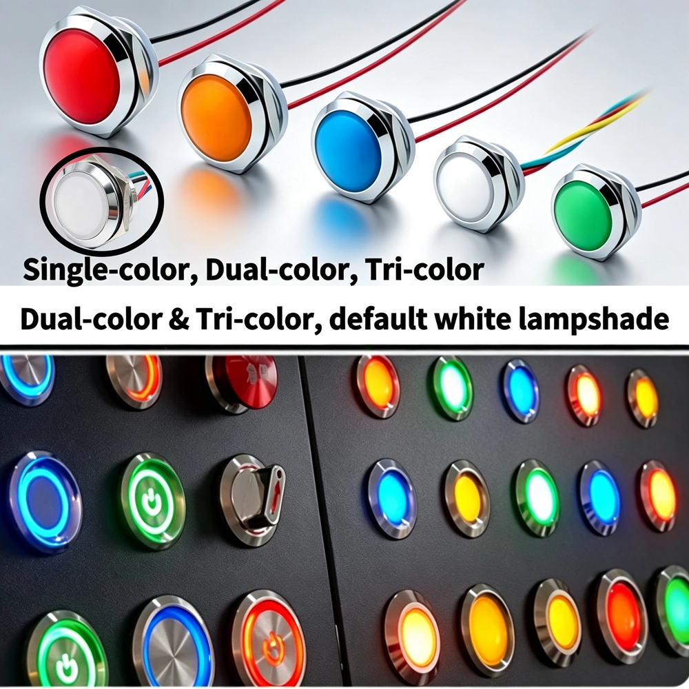 Metal LED Indicator Light 12mm - Signal Panel Orange ulasan dan harga