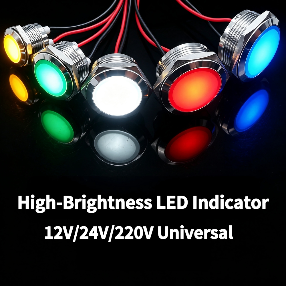 Metal LED Indicator Light 12mm - Signal Panel Orange ulasan dan harga