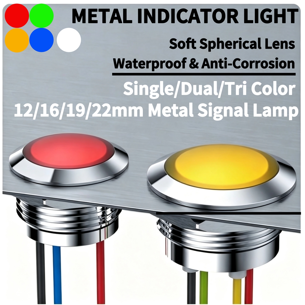 12mm 16mm 19mm 22mm Metal LED  - Signal Panel Orange ulasan dan harga