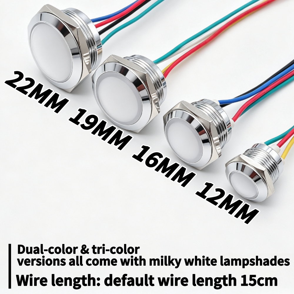 12mm 16mm 19mm 22mm Metal LED  - Signal Panel Orange ulasan dan harga