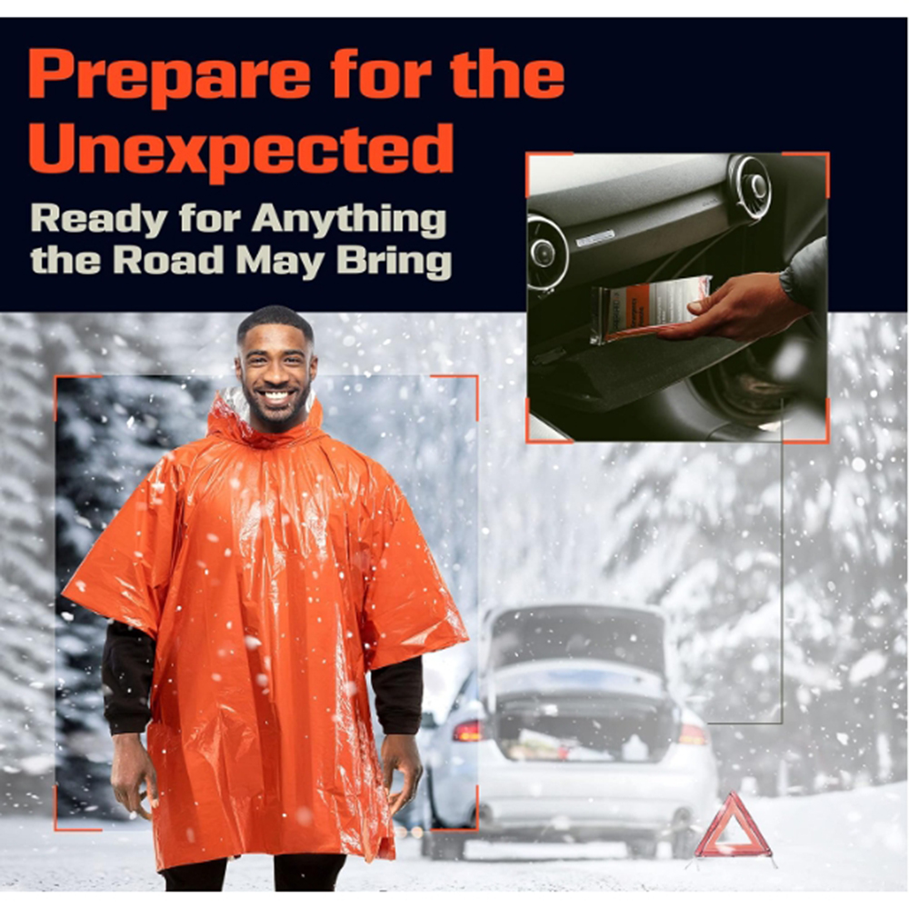 Portable Outdoor Emergency Rai - Emergency Poncho Rain ulasan dan harga