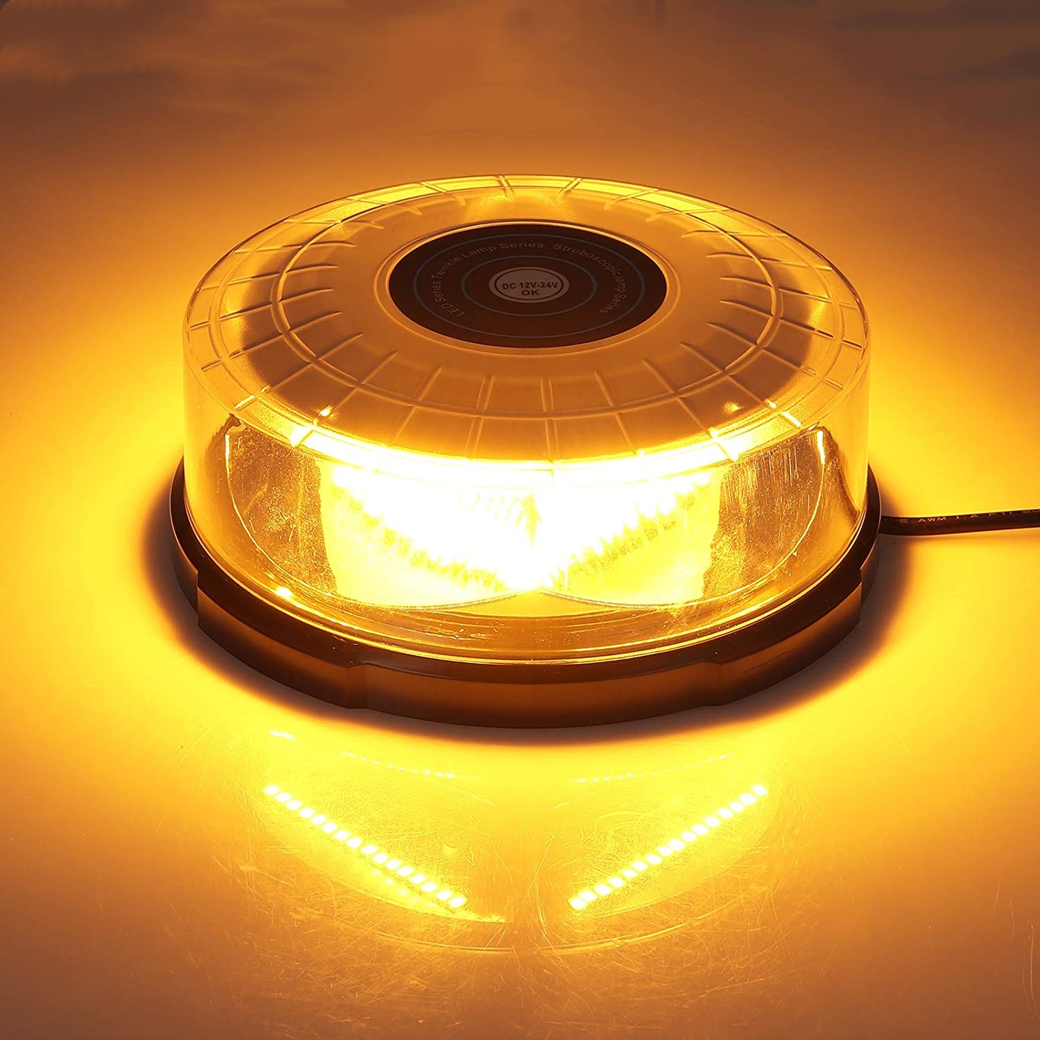 Yellow 24 LED Car Roof Ceiling - Sos Light Strobe ulasan dan harga