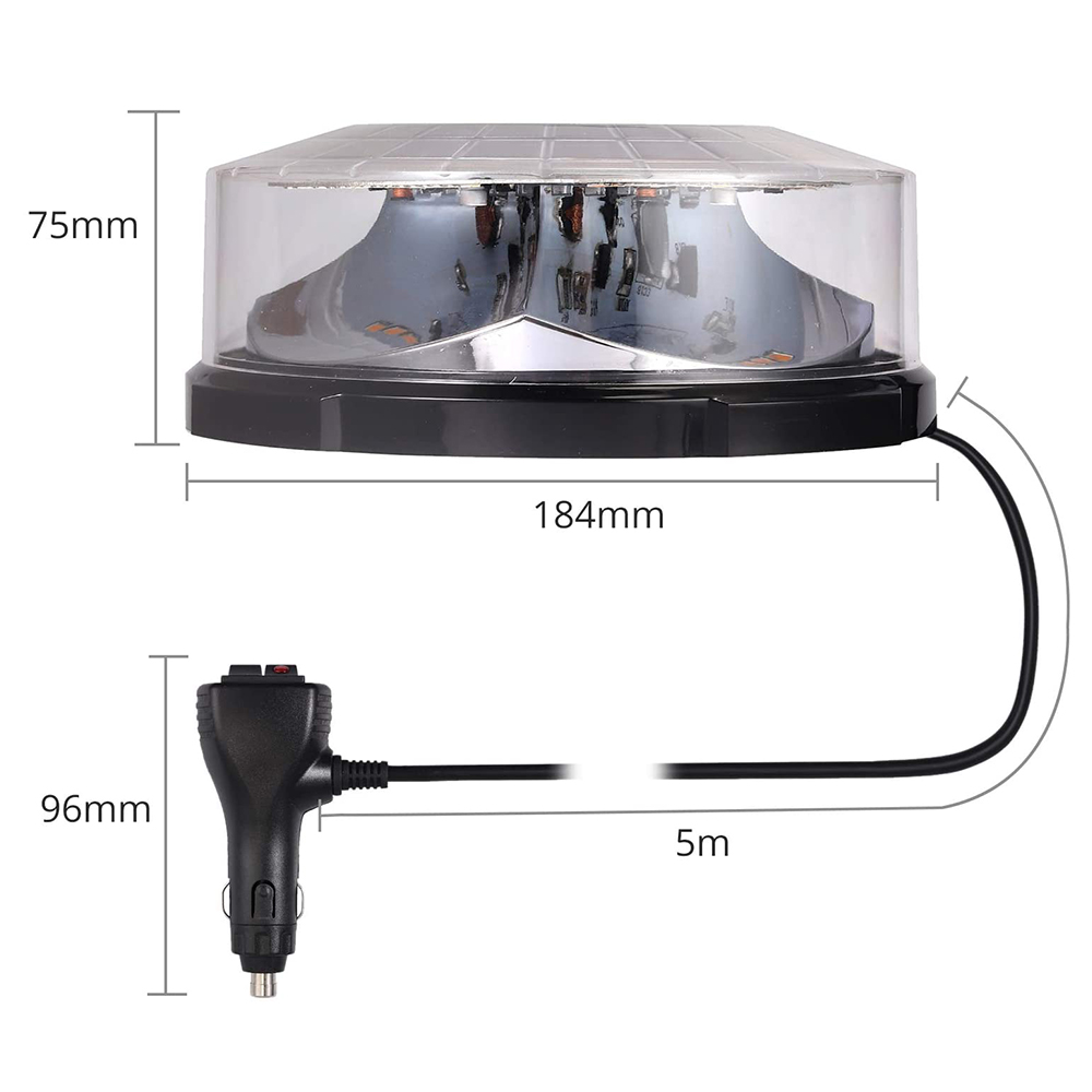 Yellow 24 LED Car Roof Ceiling - Sos Light Strobe ulasan dan harga