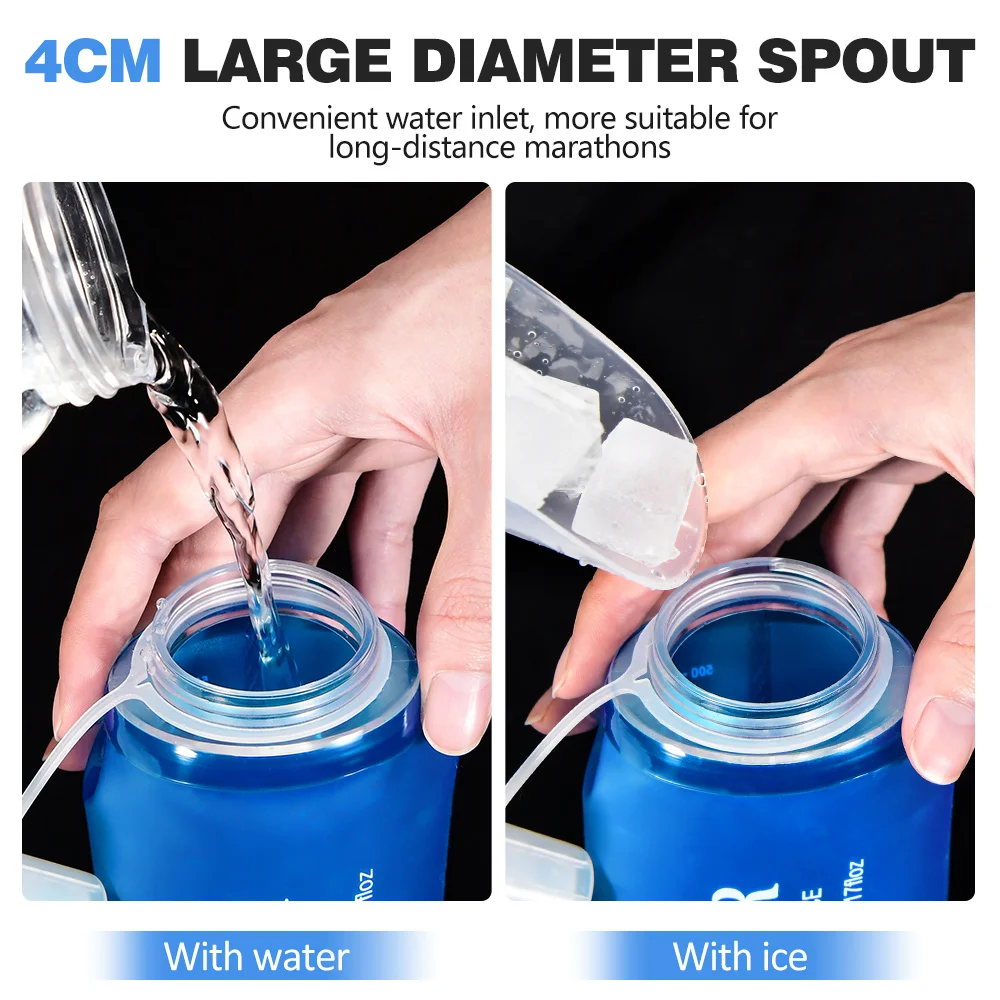 NEWBOLER 300/500ML Water Bottl - Water Bag Collapsible ulasan dan harga