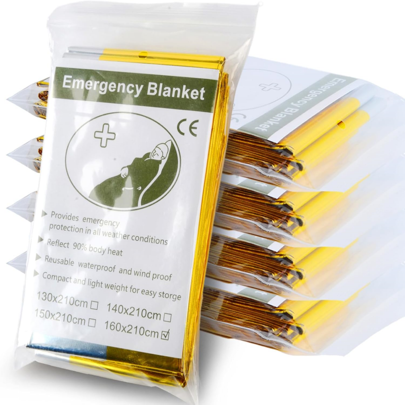 5PCS Dual Color Silver Gold My - Survival Blanket Reflective ulasan dan harga