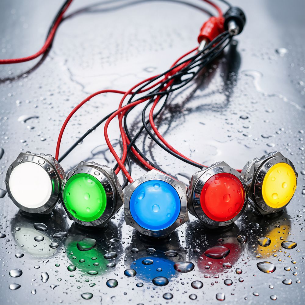 Metal LED Indicator Light 12mm - Signal Panel Orange ulasan dan harga