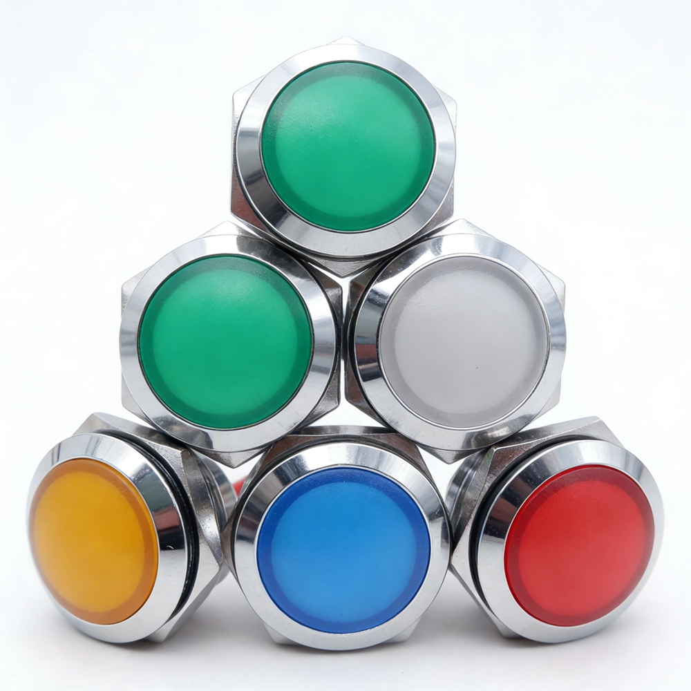 Metal LED Indicator Light 12mm - Signal Panel Orange ulasan dan harga