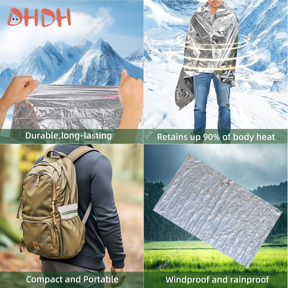 Emergency Thermal Blanket 5/10 - Survival Blanket Reflective ulasan dan harga