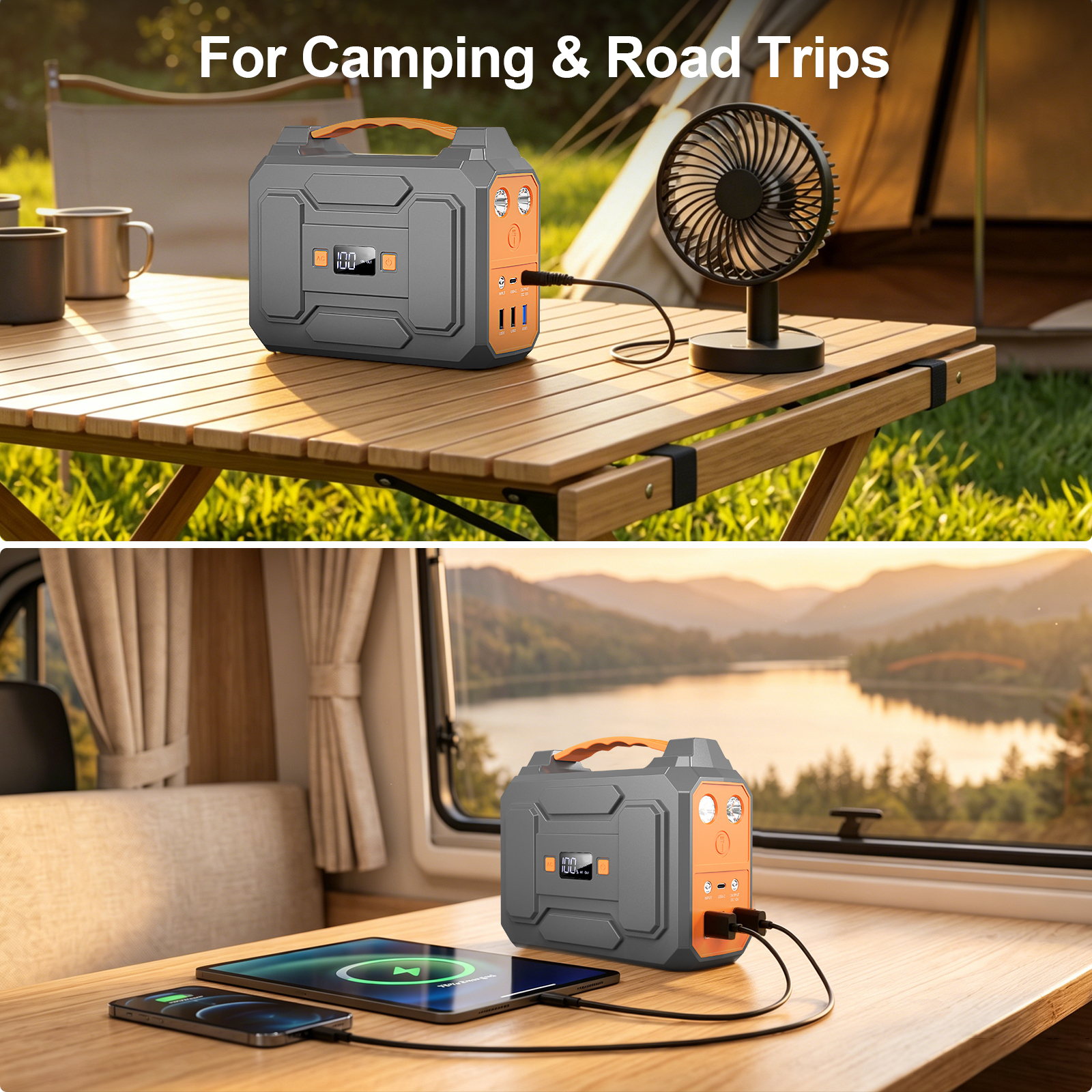 100W/146Wh Portable Power Stat - Solar Emergency Charger ulasan dan harga