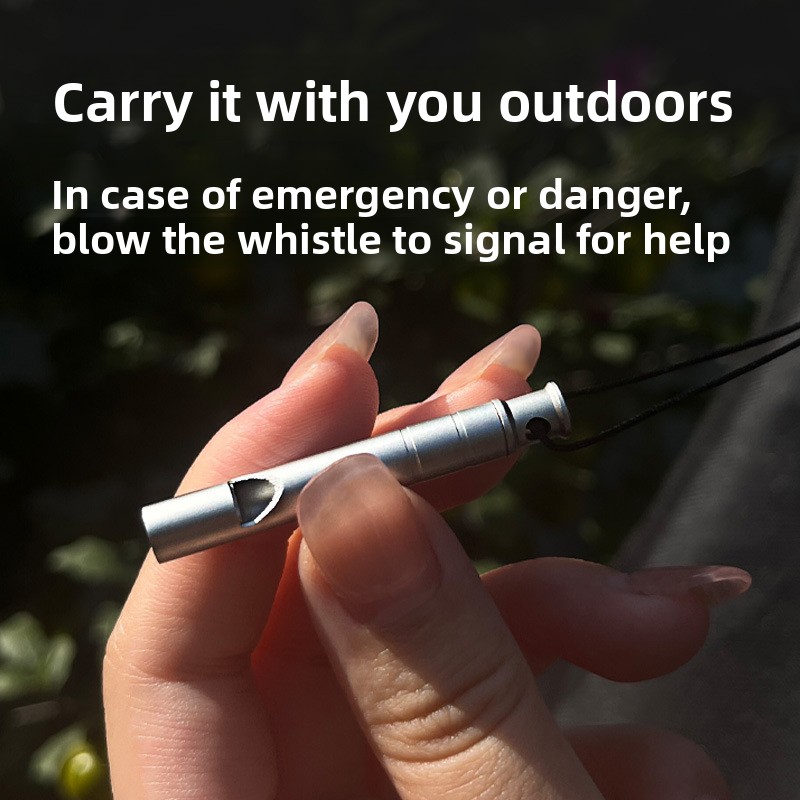 Titanium Alloy Survival Whistl - Emergency Whistle Loud ulasan dan harga