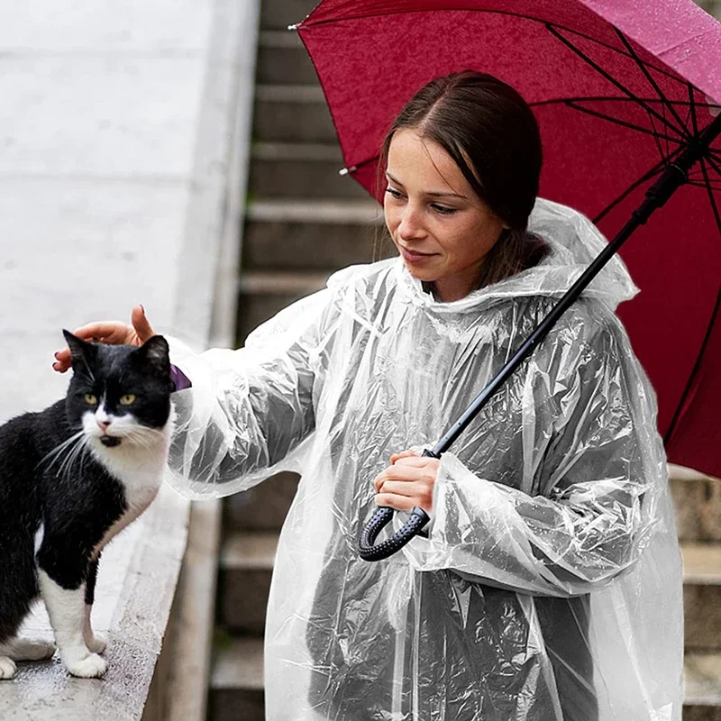 Disposable Waterproof Raincoat - Emergency Poncho Rain ulasan dan harga